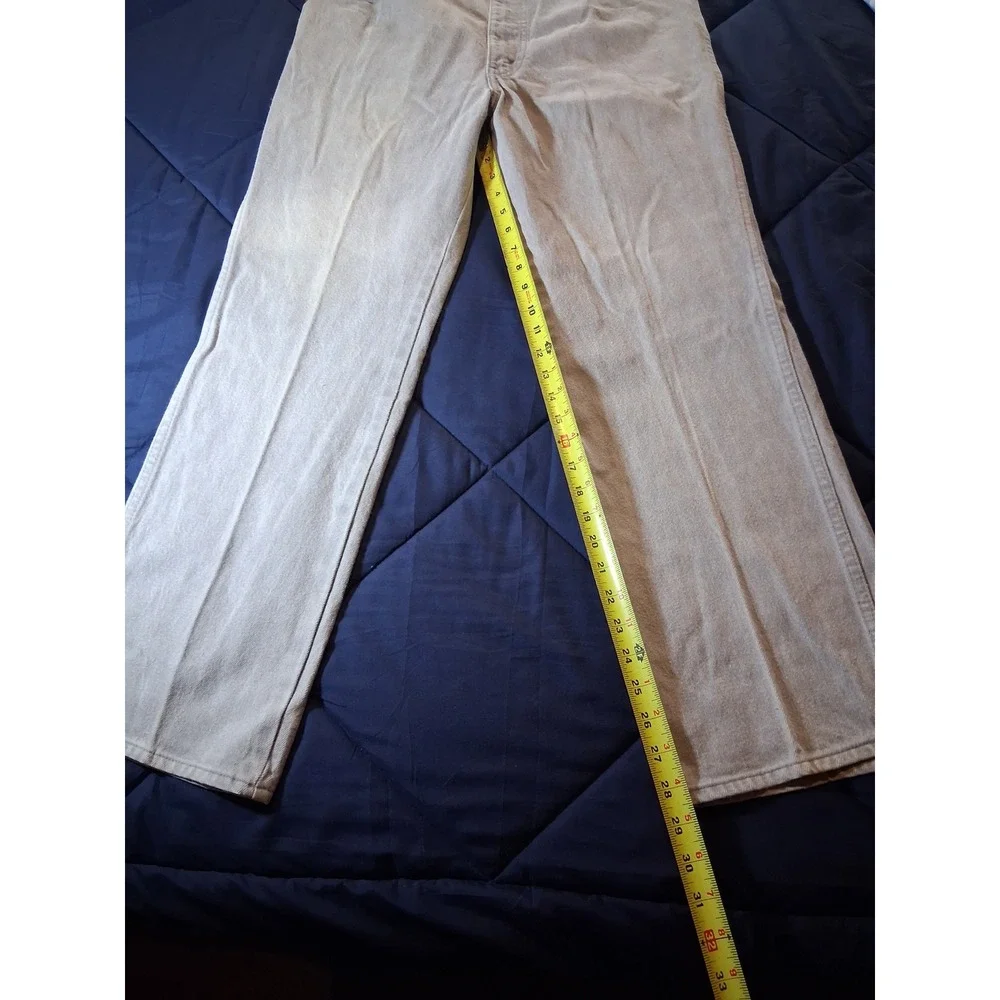 Levi's 557 For Cowboys Vintage Mens 38x29 Gray Jeans Made in USA Straight Leg